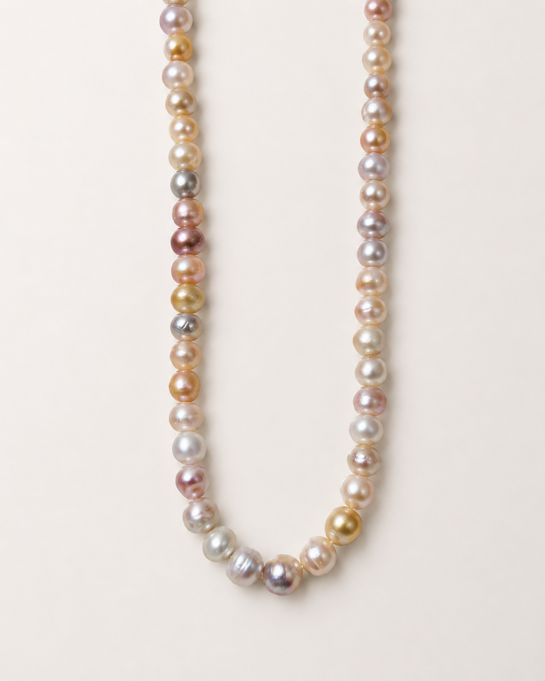 9-10mm Colorful Bread Necklace
