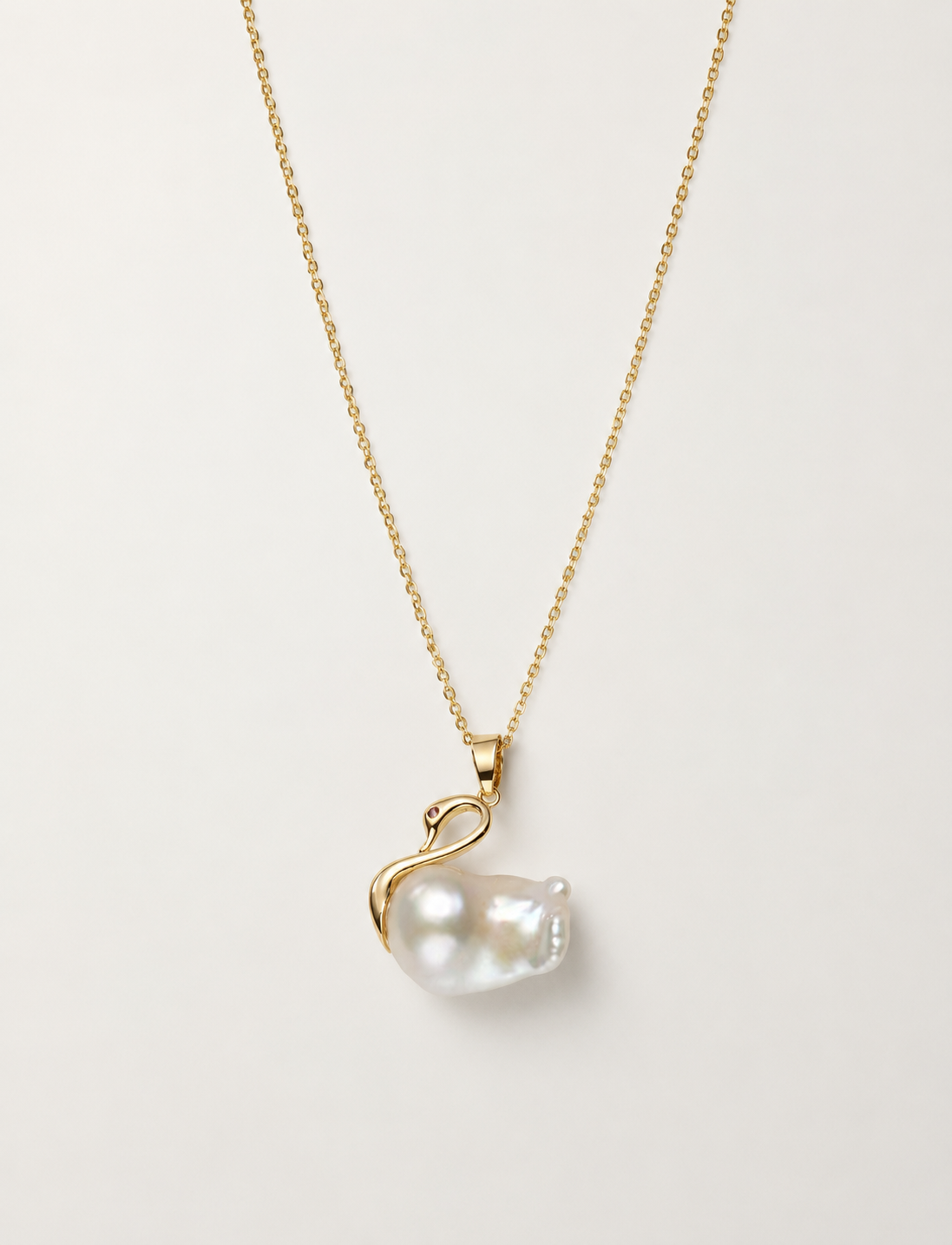 Baroque Swan Pendant