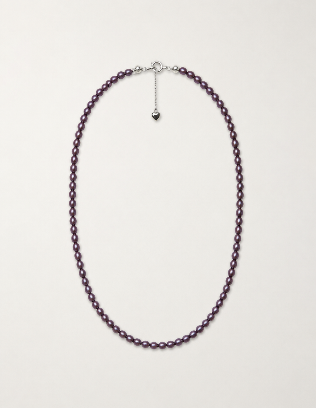 3-4mm Rice Necklace - Purple