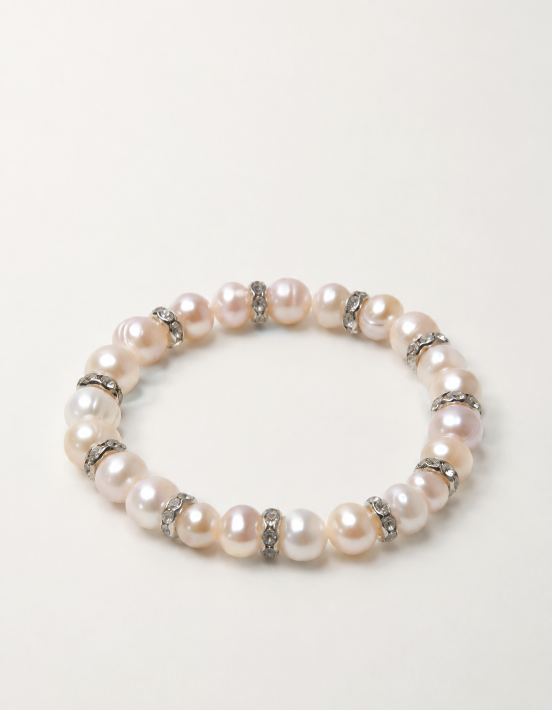Screw Pearl Bracelet - Pink