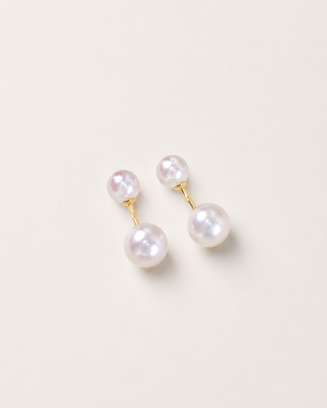 Double Pearl Earrings