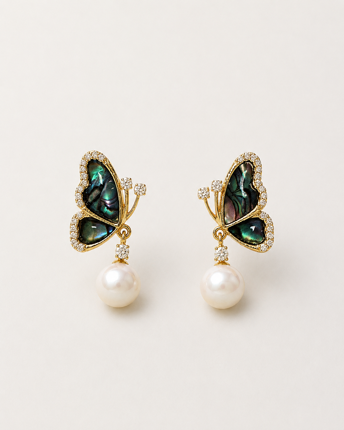 Stained Glass Earrings - Butterfly
