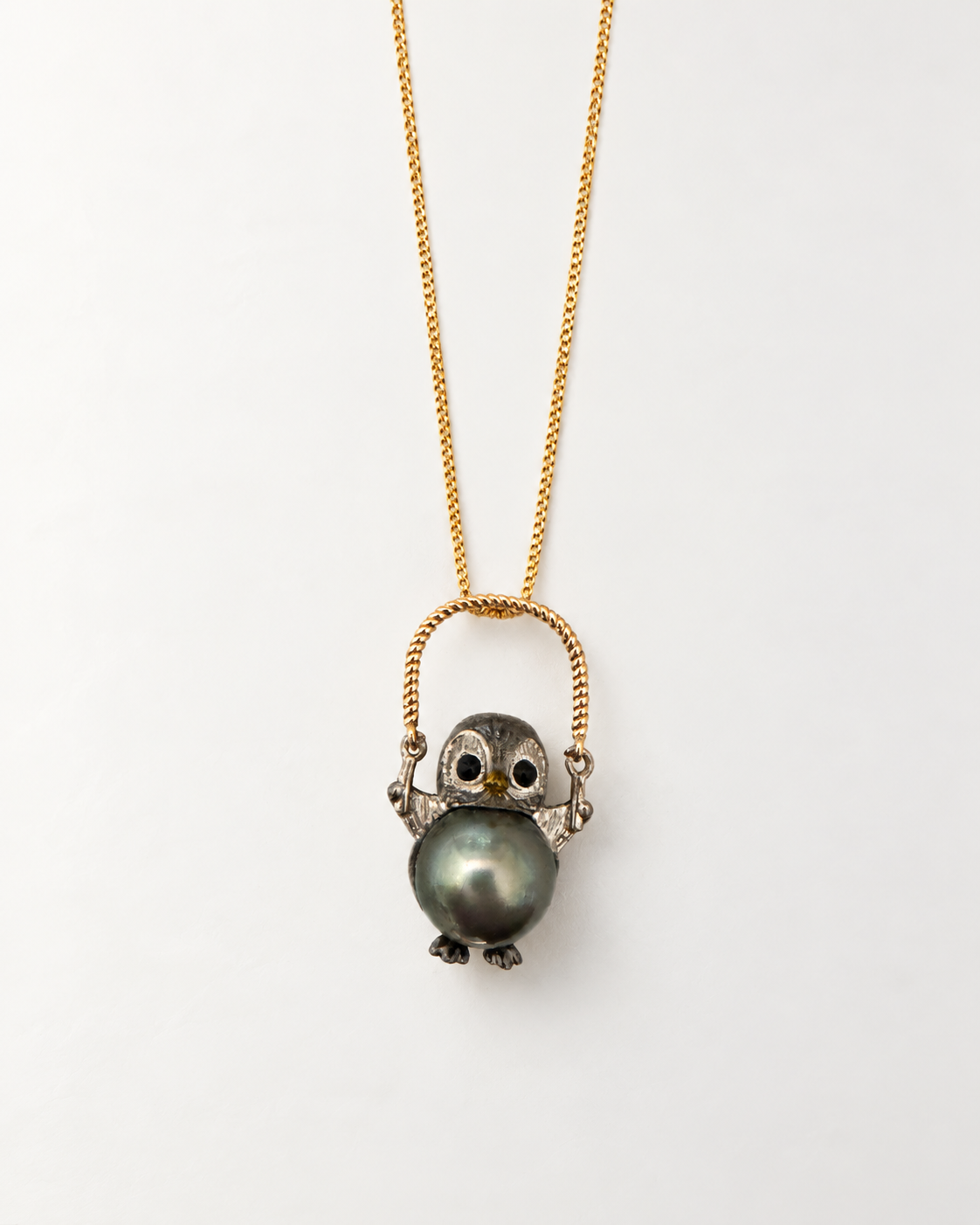 Penguin Pendant - Tahitian