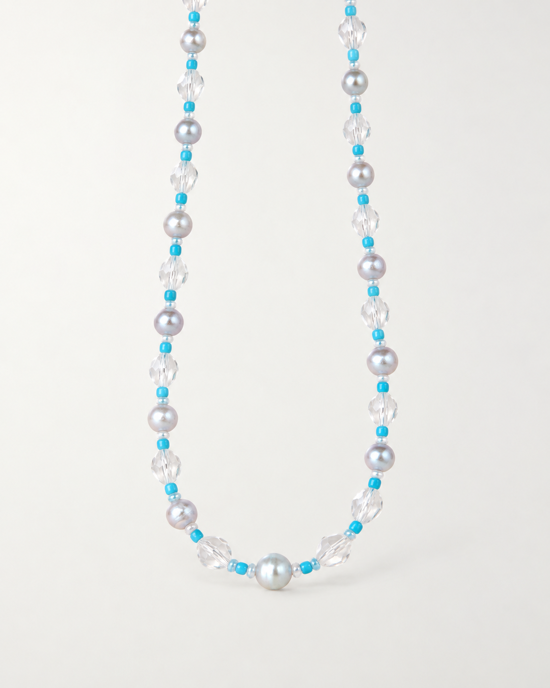 Turquoise & Crystal Necklace