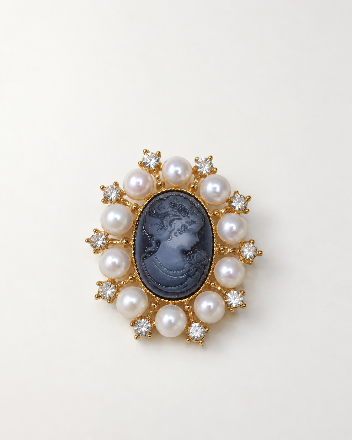 Cameo Lady Brooch