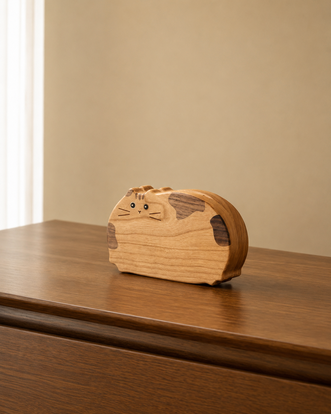 Cat Wooden Jewelry Box